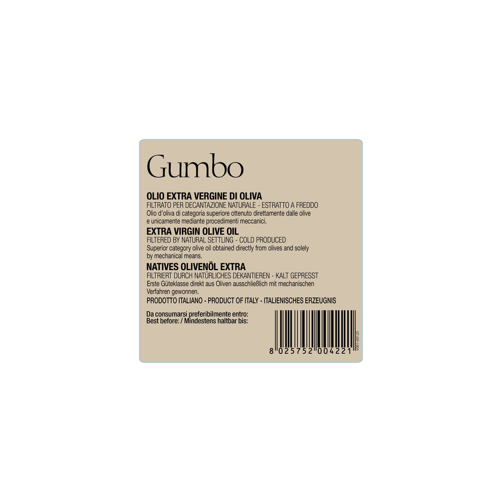 
                  
                    Sommariva™ - Olio Extra Vergine di Oliva Filtrato - GUMBO 3L Lattina
                  
                