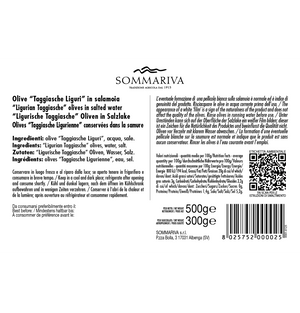 
                  
                    OLIVE "Taggiasche Liguri" in salamoia - Busta in plastica con zip (peso sgocc.) 300g
                  
                