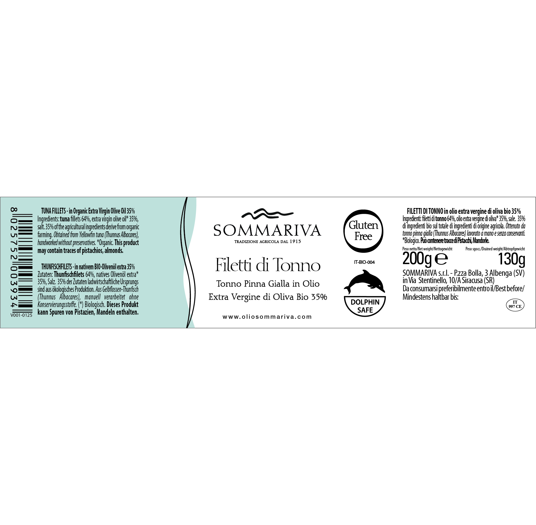 FILETTI di Tonno 190g BIO